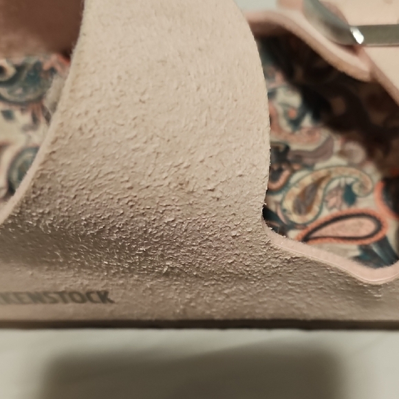 Birkenstock Blush Sandals with Floral Insole - Picture 8 of 9